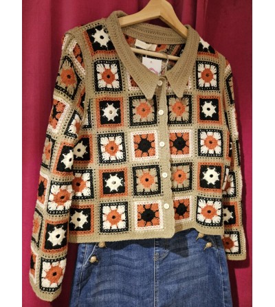 Chaqueta Crochet