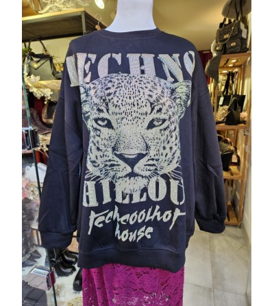 Sudadera Tigre Strass